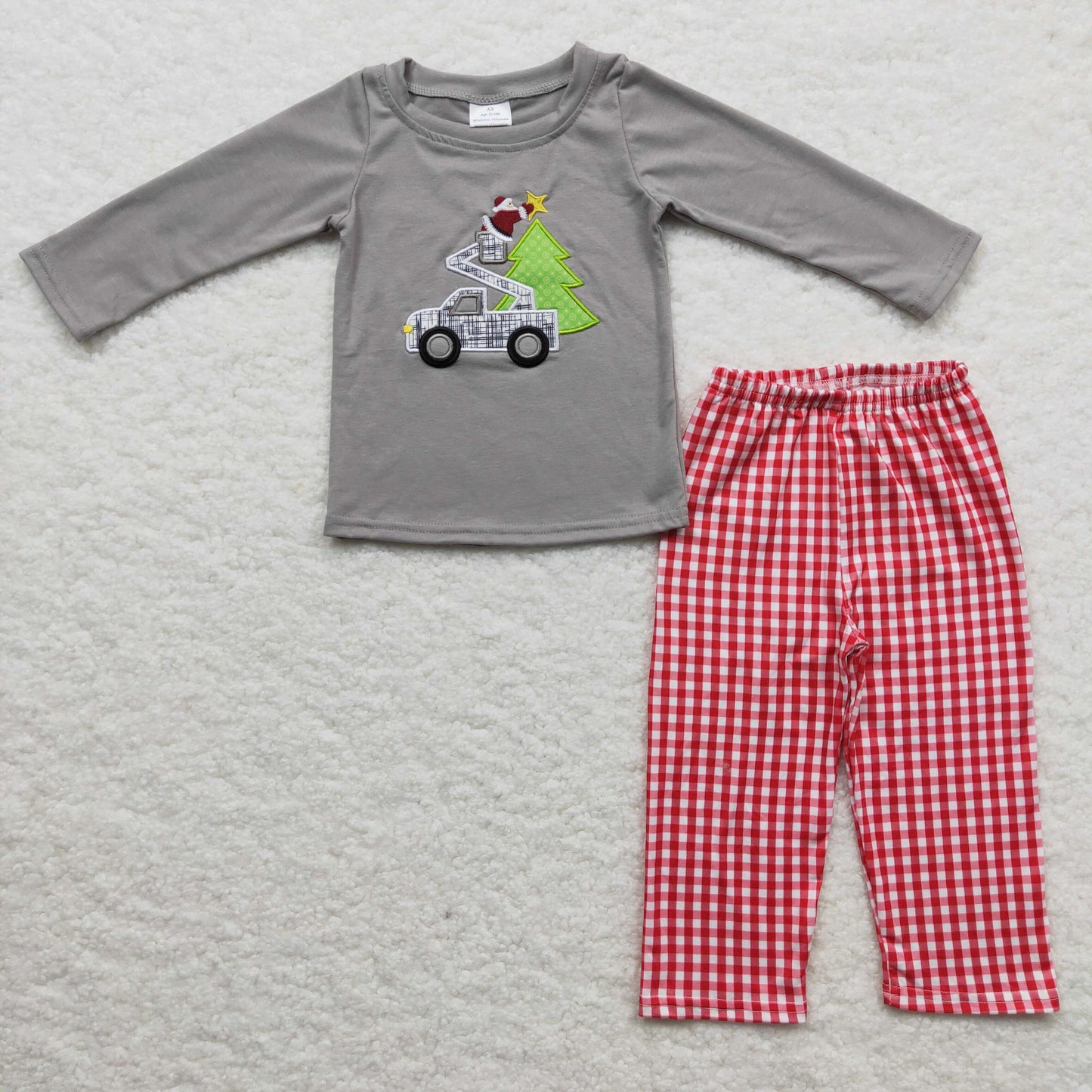 Baby Sibling Girls Boys Christmas Tree Pants Set