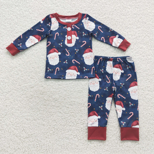BLP0247  Baby Boys Christmas Sants Pajama Set $5.5