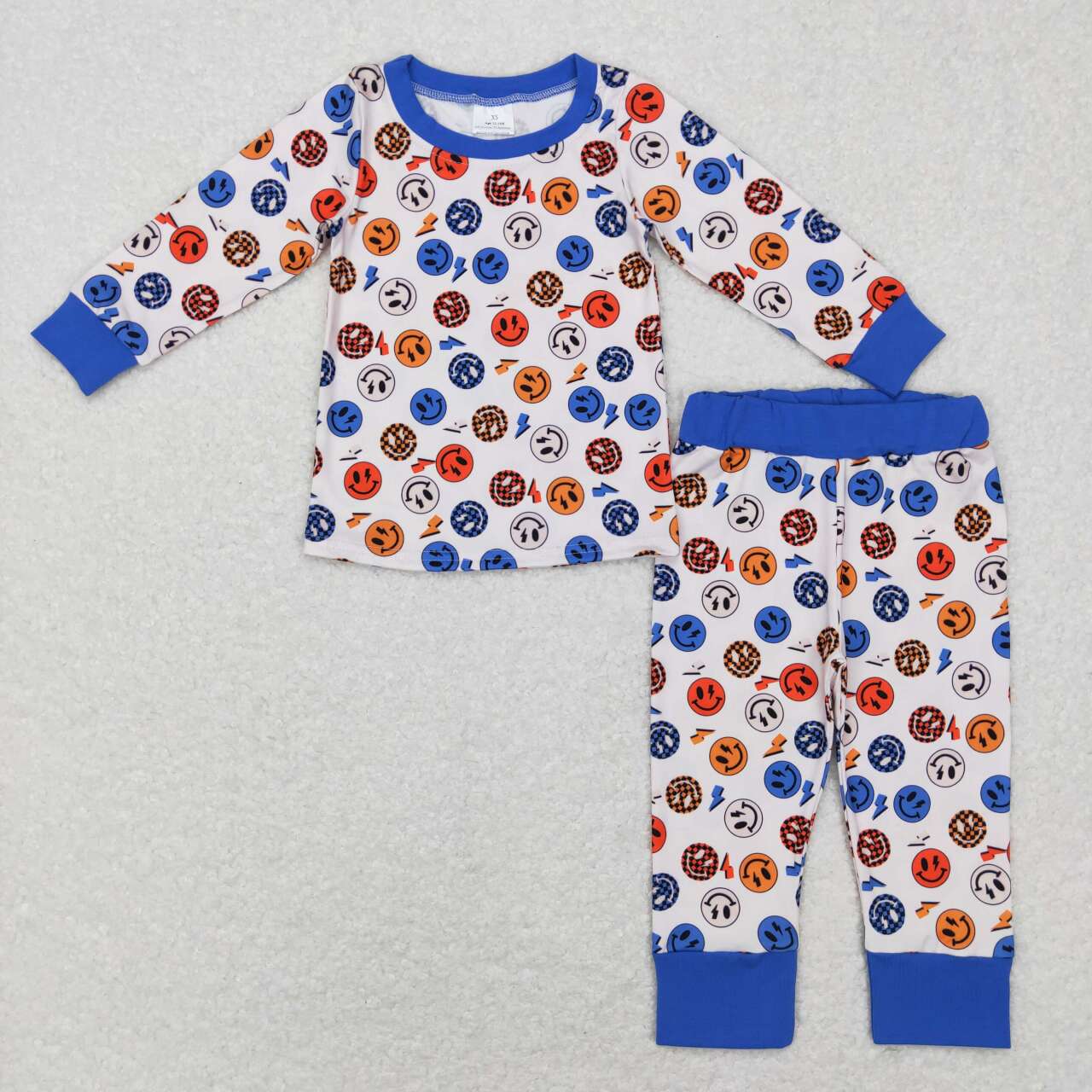 Baby Boys Brother  Happy Face Long Sleeve Pajama Set and Romper