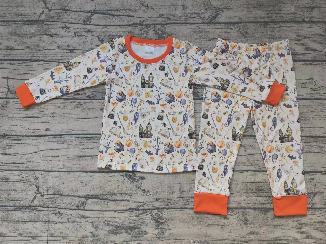 Bay Boys Halloween Long Sleeve Pajama Set