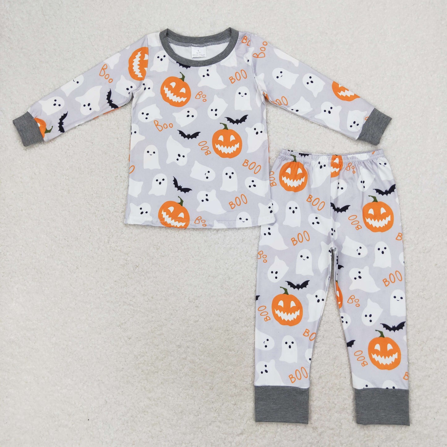 Baby Girls Boys Halloween Ghost Pumpkin Sibling Pajamas Clothes Sets