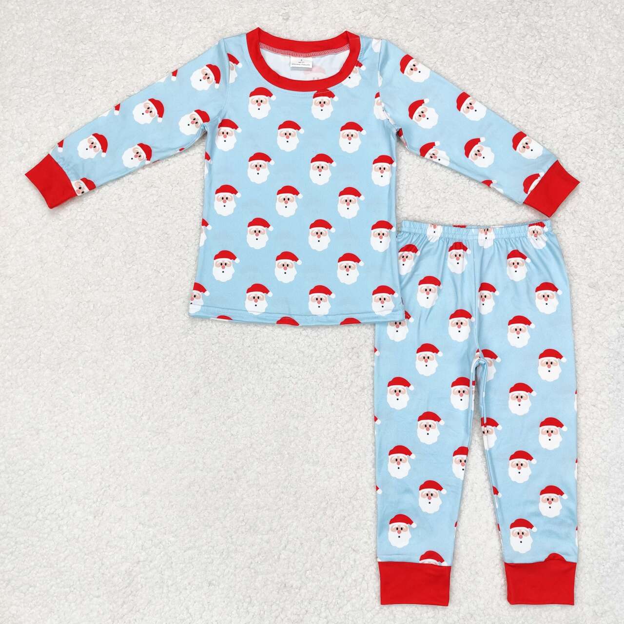 Sibling Baby Boys Christmas Santa Claus Long Sleeve Pajama Set