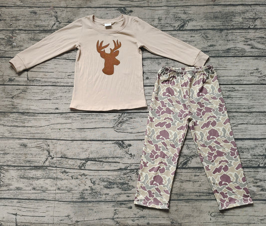 Baby Boys Reindeer Camo Pants  Set