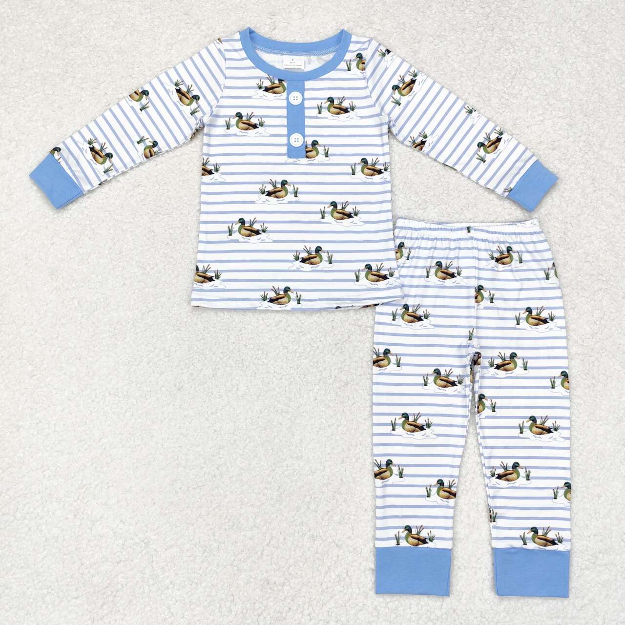 Infant Baby Sibling Mallard Long Sleeve Pajama Set