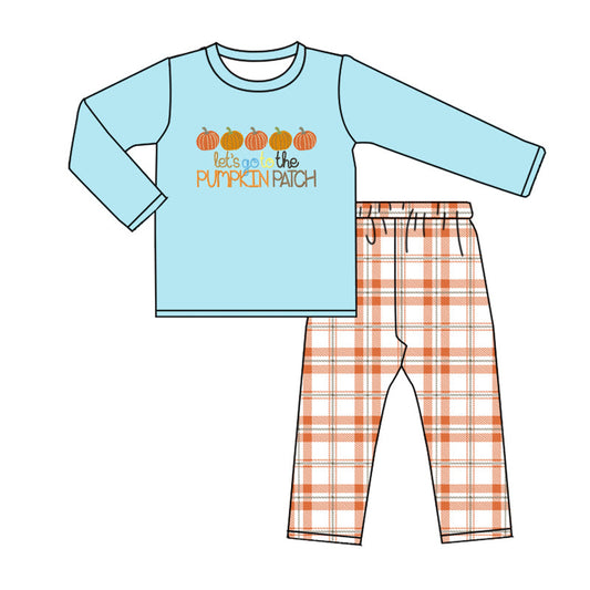 Let's Go To The Pumpkin Patch Boys Outfit Preorder