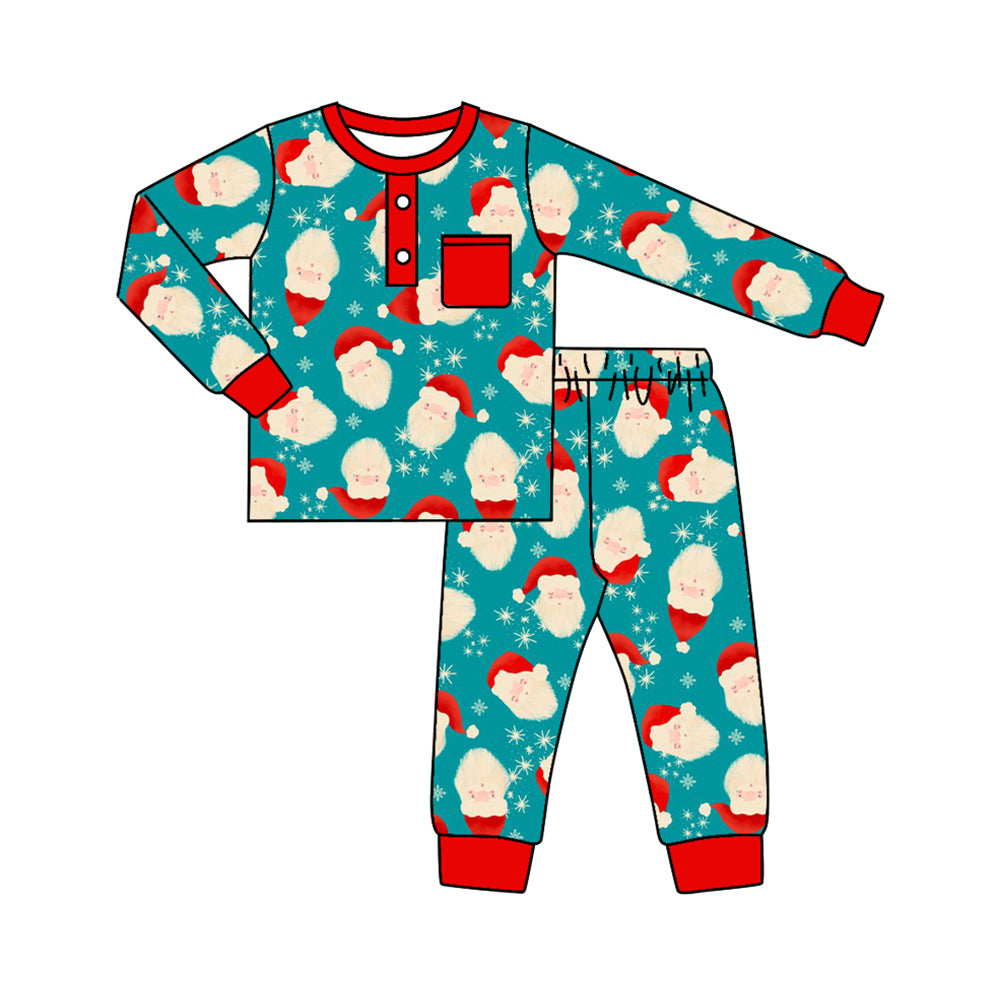 BLP0621 Baby Boys Christmas Santa Pajama Set Preorder