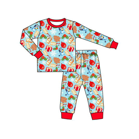 Baby Boys Christmas Party Cartoon Dog Pajama Set Preorder