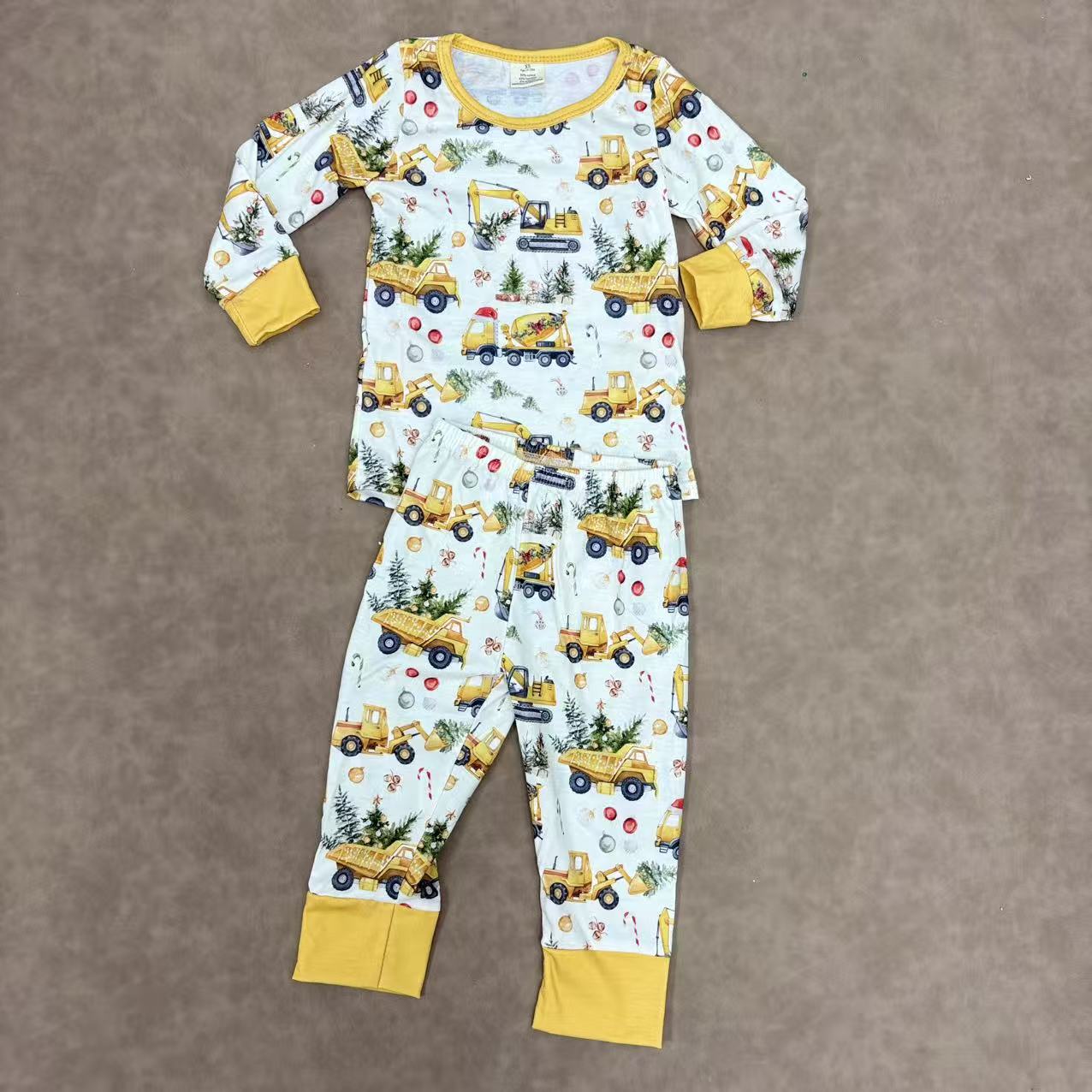 Sibling Kids Boys Christmas Long Sleeve Pajama Set