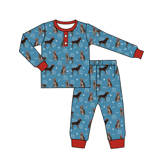 Baby Boys Christgmas Dog Pajama Set Pre-order