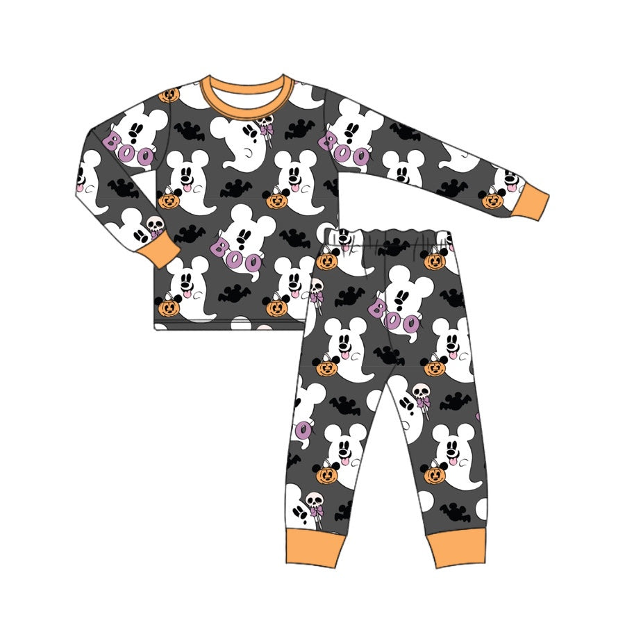 Baby Boys Halloween Pink Ghost Top Pants Pajamas Clothes Sets Preorder