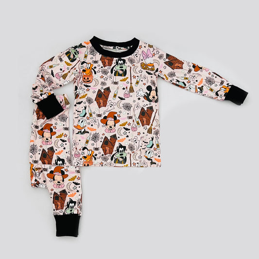 BLP0712 Baby Boys Cartoon Halloween Long Sleeve Pajama Set Pre-order