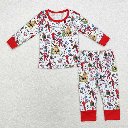 BLP0722 Baby Boys Christmas Pajama Set