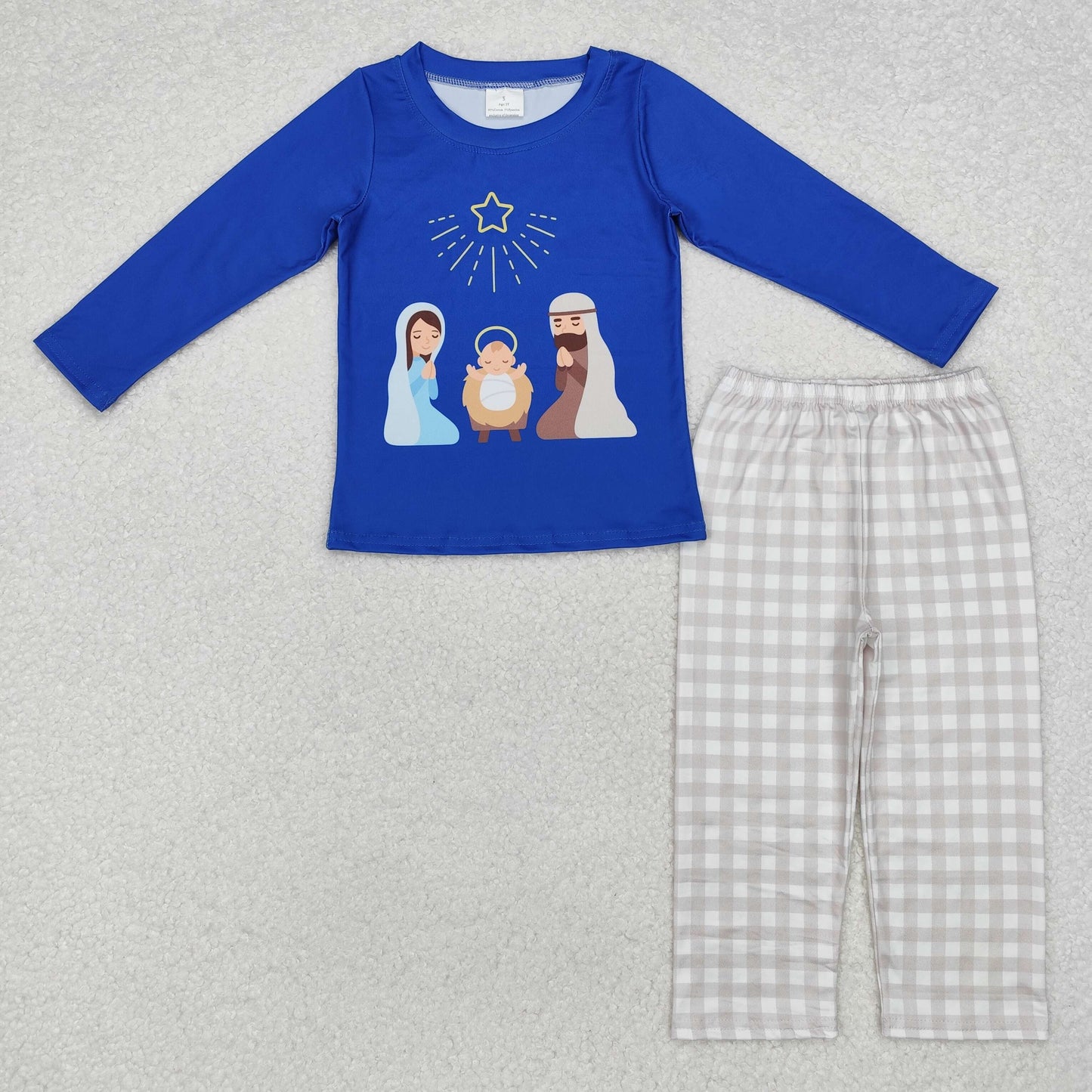 Sibling Girls Boys Christmas Nativity Pants Set and Romper