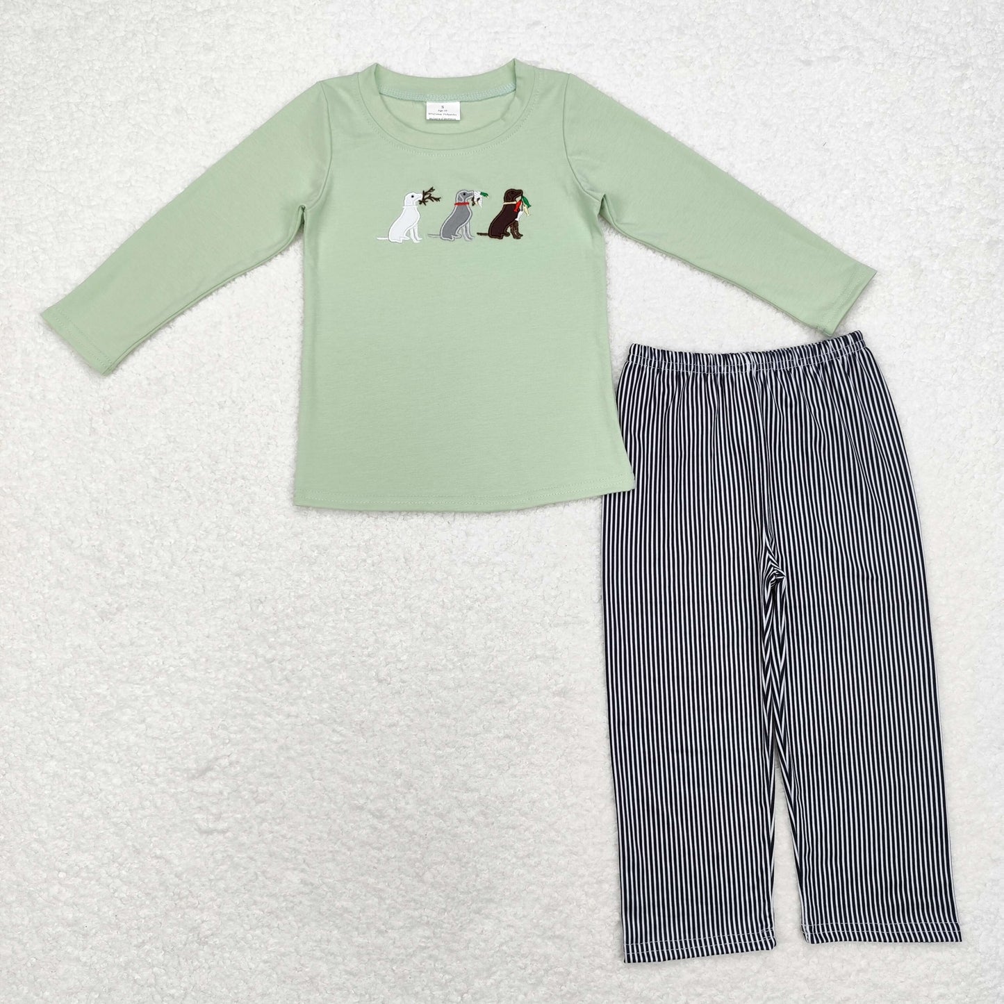 Baby Boys Brother Hunting Dog Mallard Duck Outfit and Romper