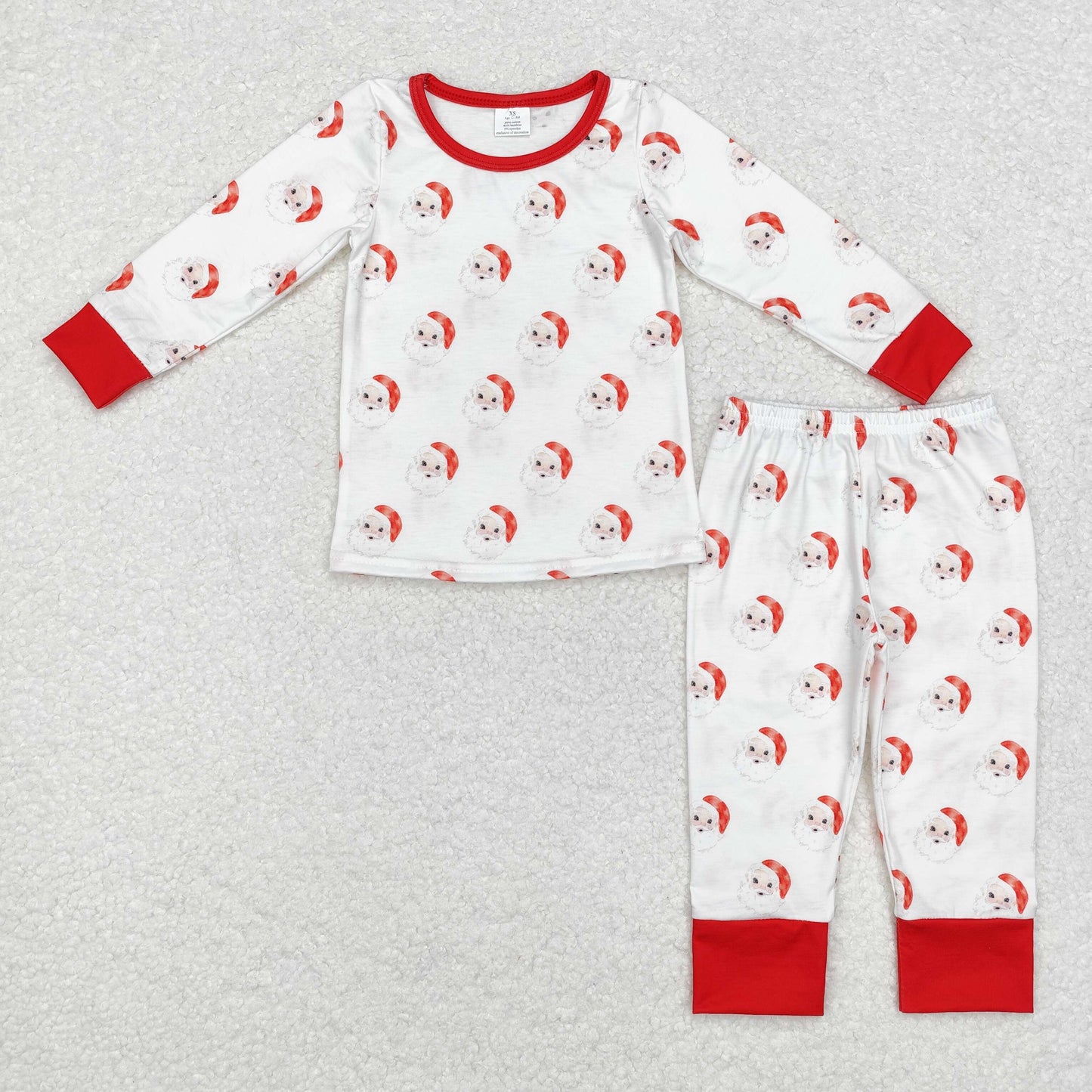 Sibling Baby Boys Christmas Santa Claus Long Sleeve Pajama Set