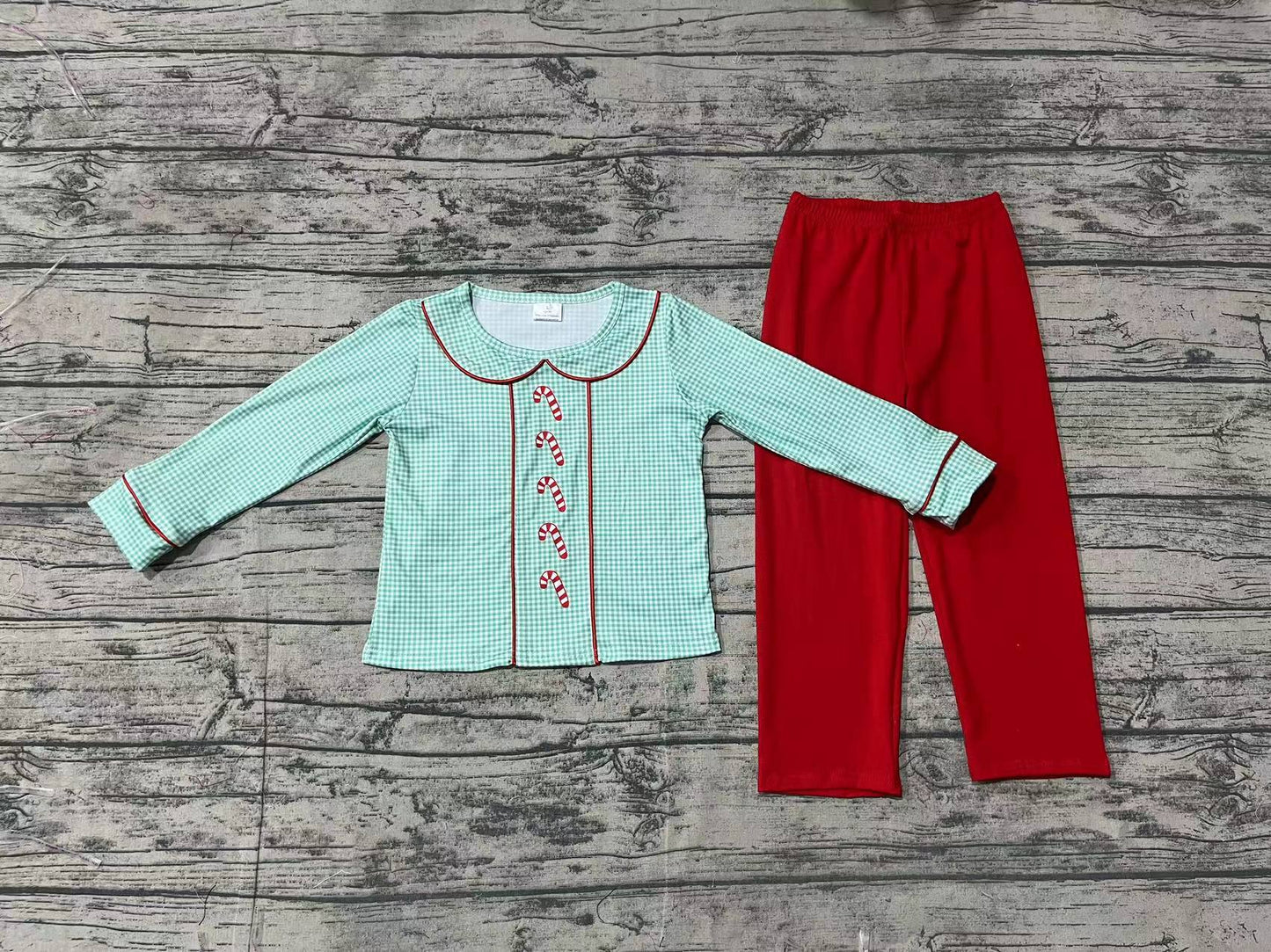 Baby Boys Christmas Cady Cane Outfit Pre-order