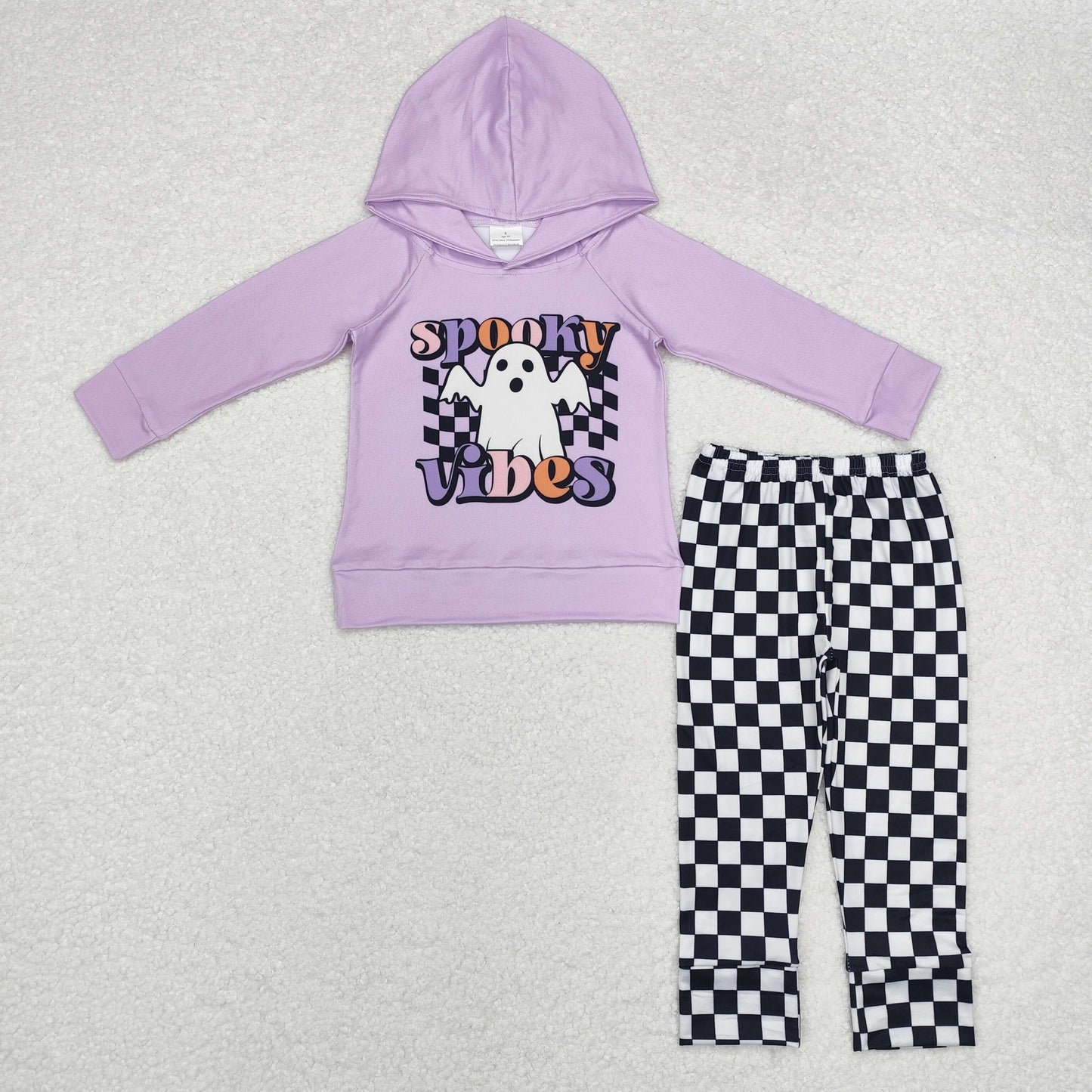 Sibling Baby Halloween Ghost Hoodie Top Jogger Set