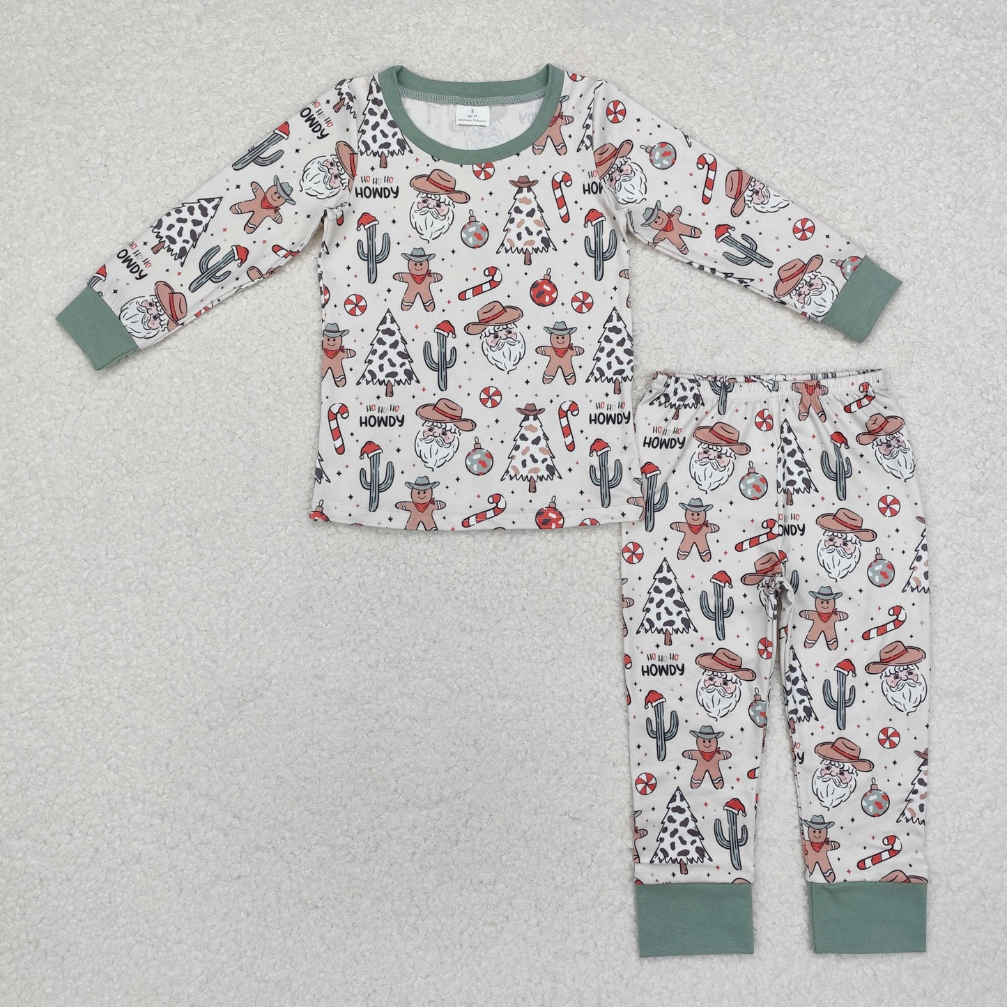 Sibling Baby Boys Christmas Santa Claus Long Sleeve Pajama Set