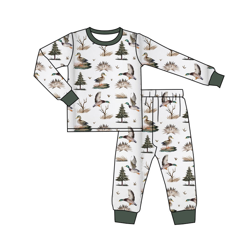 BLP0823 Baby Boys Mallard Duck Long Sleeve Pajama Set Pre-order