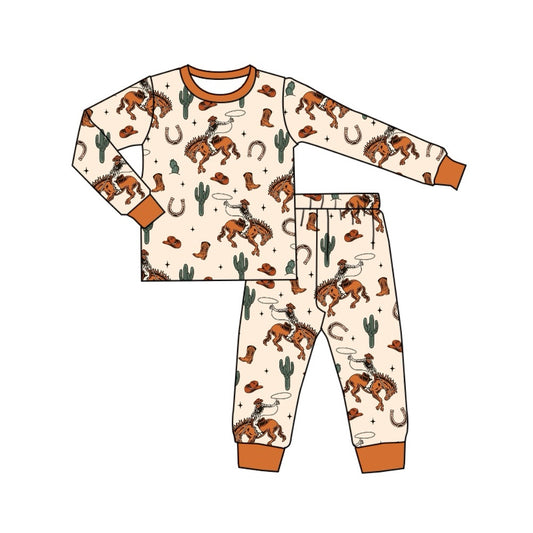 BLP0830 Baby Boys Western Rodeo Long Sleeve Pajama Set Pre-order