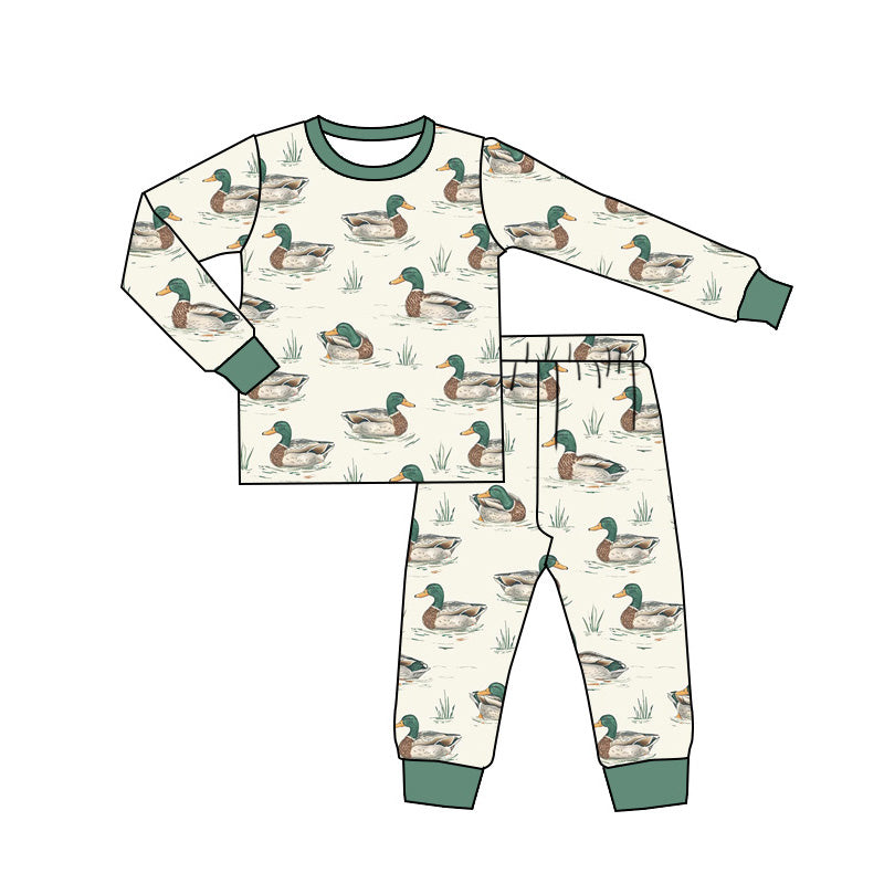 BLP0833 Baby Boys Mallard Long Sleeve Pajama Set Pre-roder