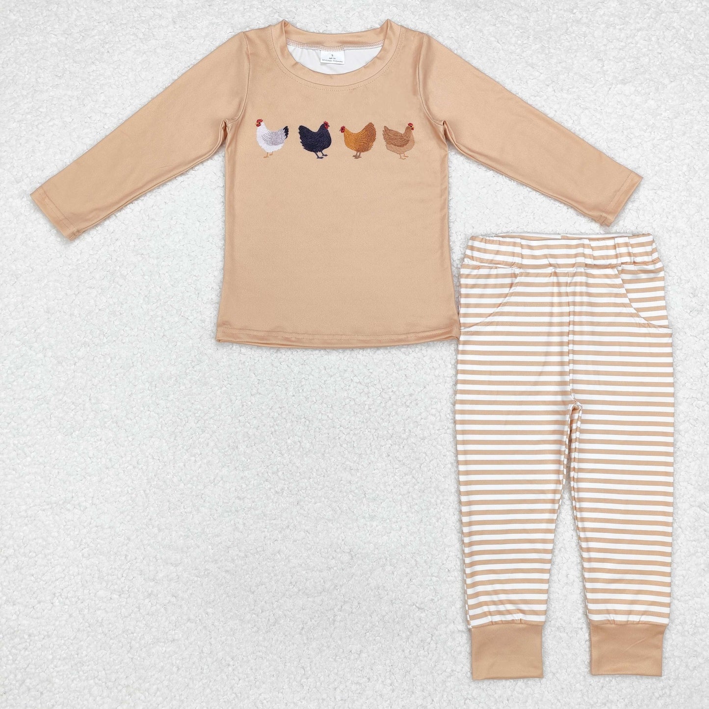 Baby Girls Boys Fall Chicken Farm Sibling  Clothes Sets