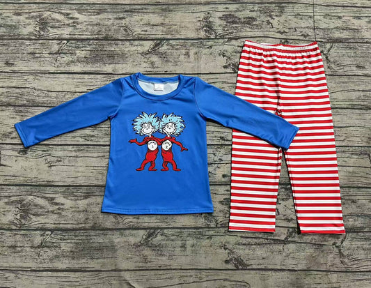 Baby Boys Blue Dr Readling Red Striped Outfit Preorder