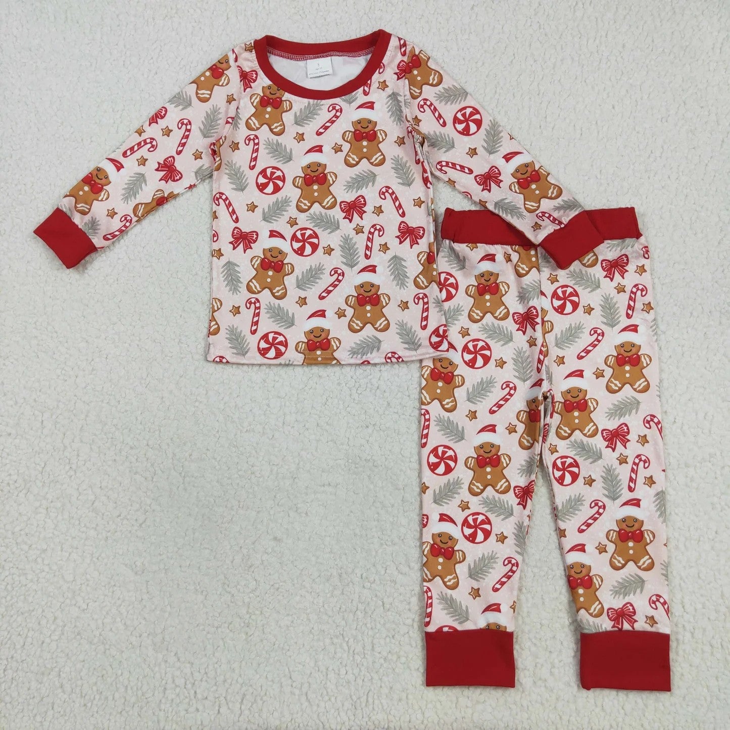Sibling Baby Boys Christmas  Long Sleeve Pajama Set
