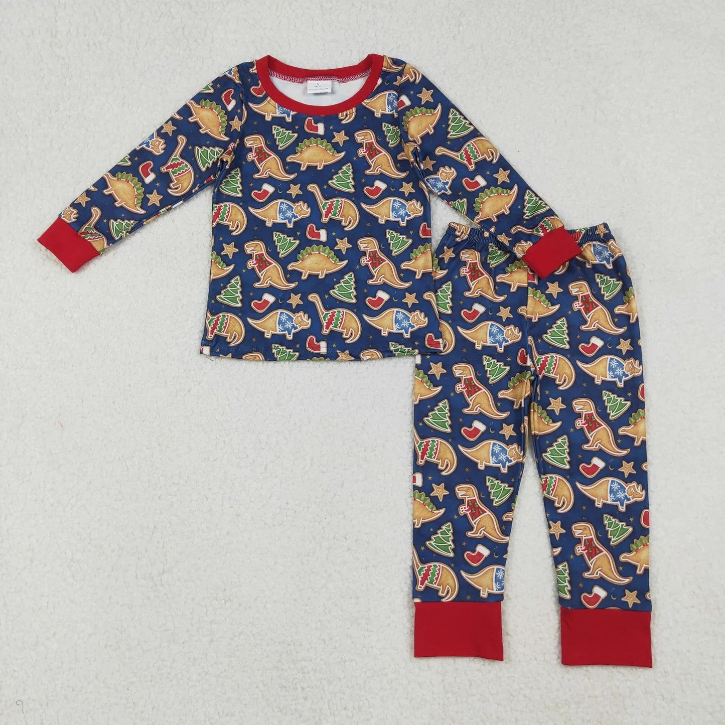 Sibling Baby Boys Christmas  Long Sleeve Pajama Set