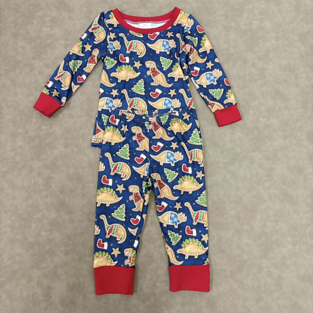 Sibling Kids Boys Christmas Long Sleeve Pajama Set