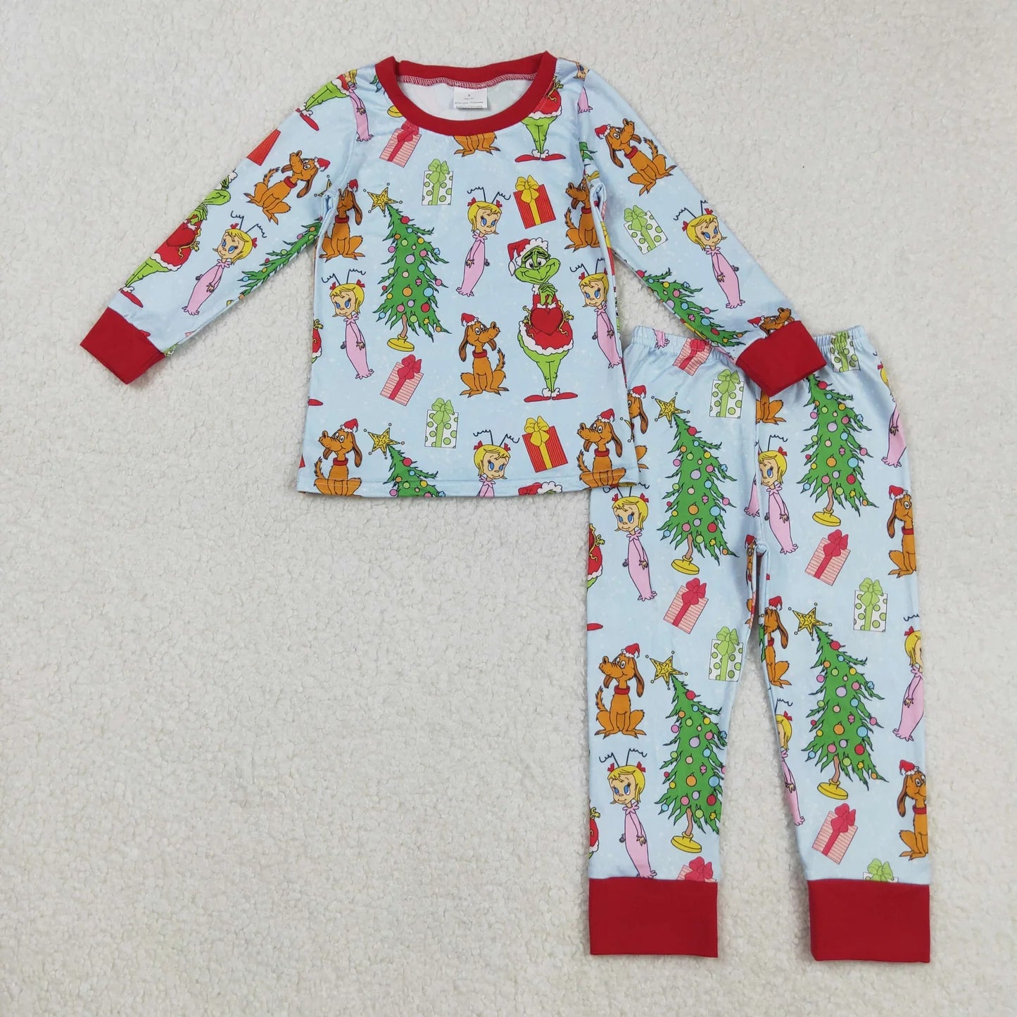 Sibling Baby Boys Girls Christmas Pajamas Set