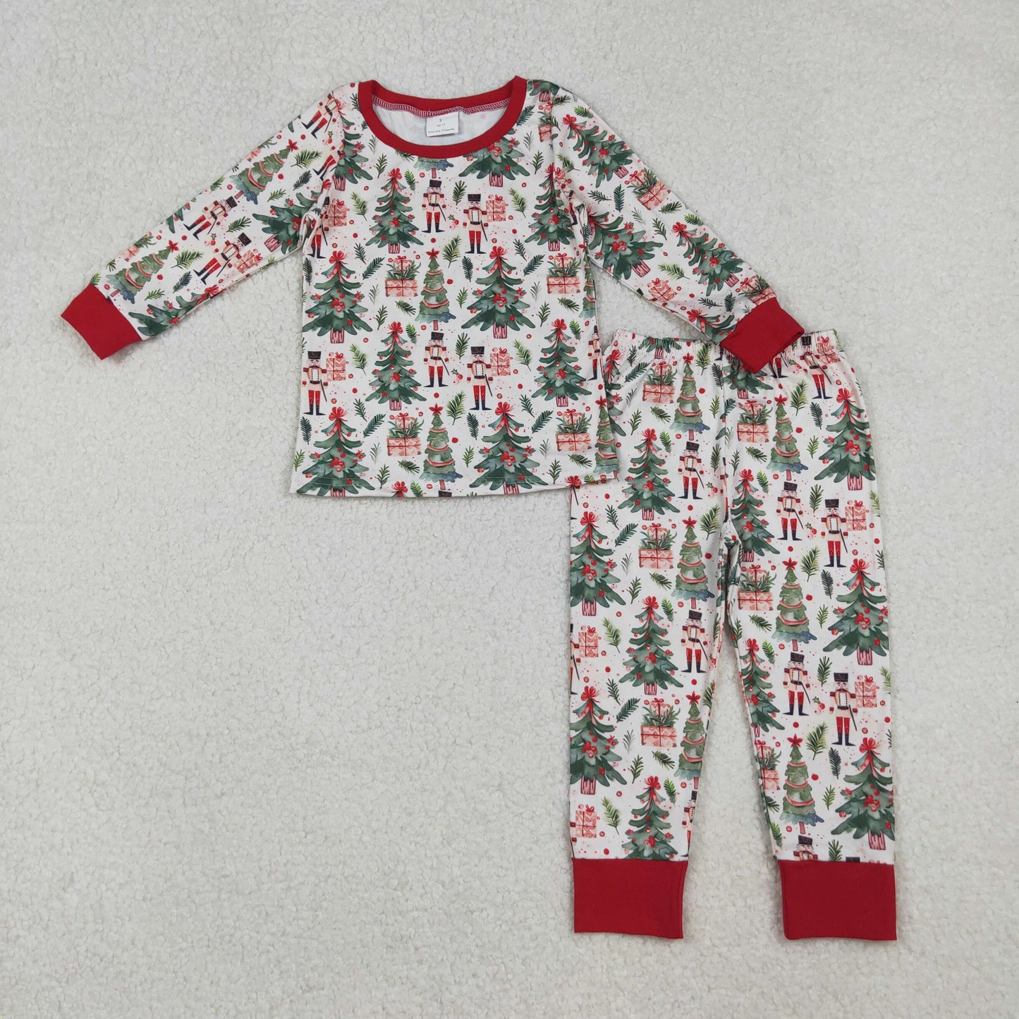 Sibling Baby Boys Christmas  Long Sleeve Pajama Set