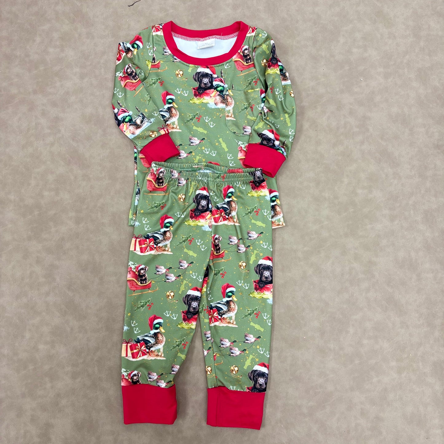 Sibling Kids Boys Christmas Long Sleeve Pajama Set
