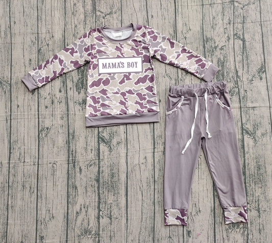 BLP1333 Mama's Boy Camo Long Sleeve Jogger Set Preorder