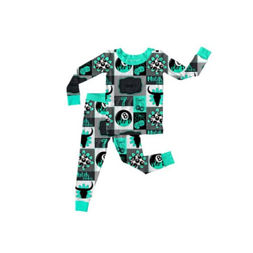 BLP1402 Baby Boyswestern Long Sleeve Pajama Set Preorder