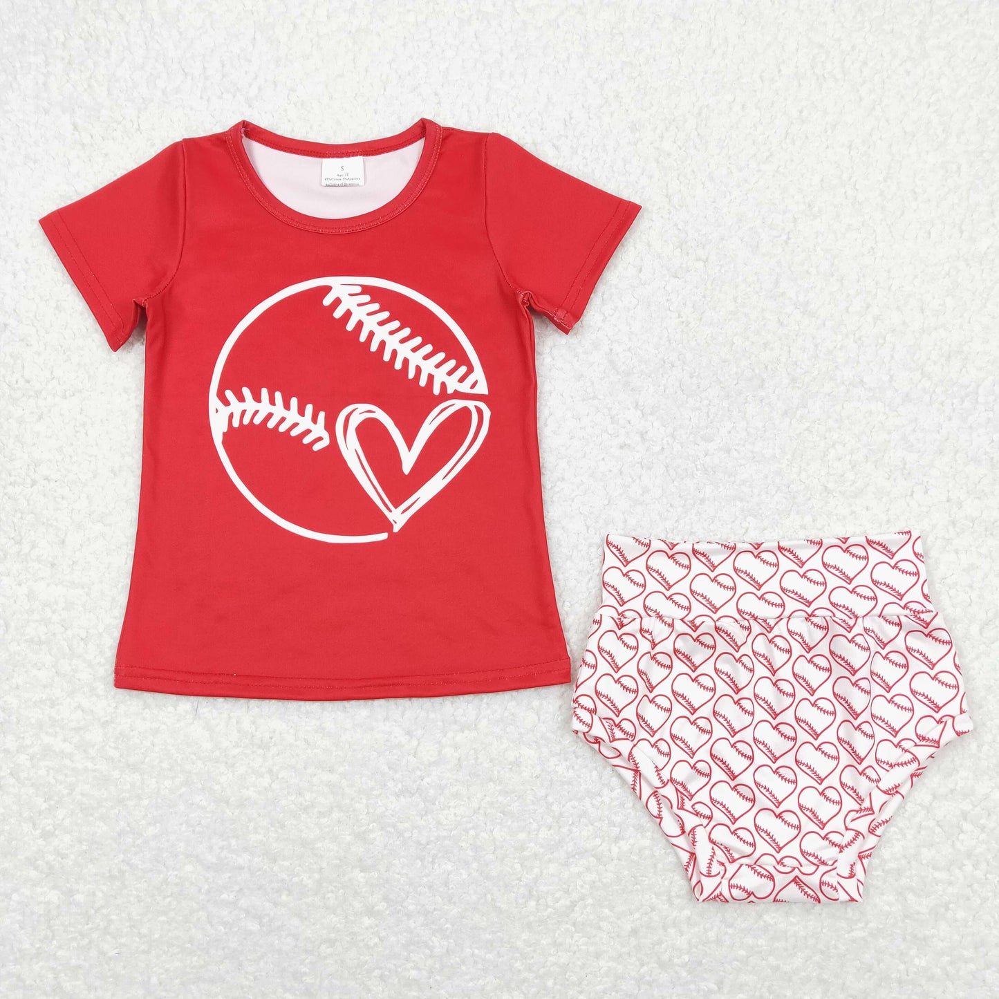 Toddler Baby Girls Baseball Bummie Set