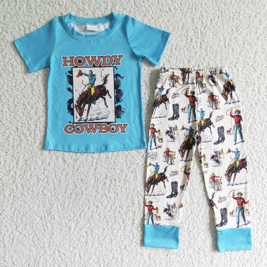 Summer Fall Boys Howdy Outfit