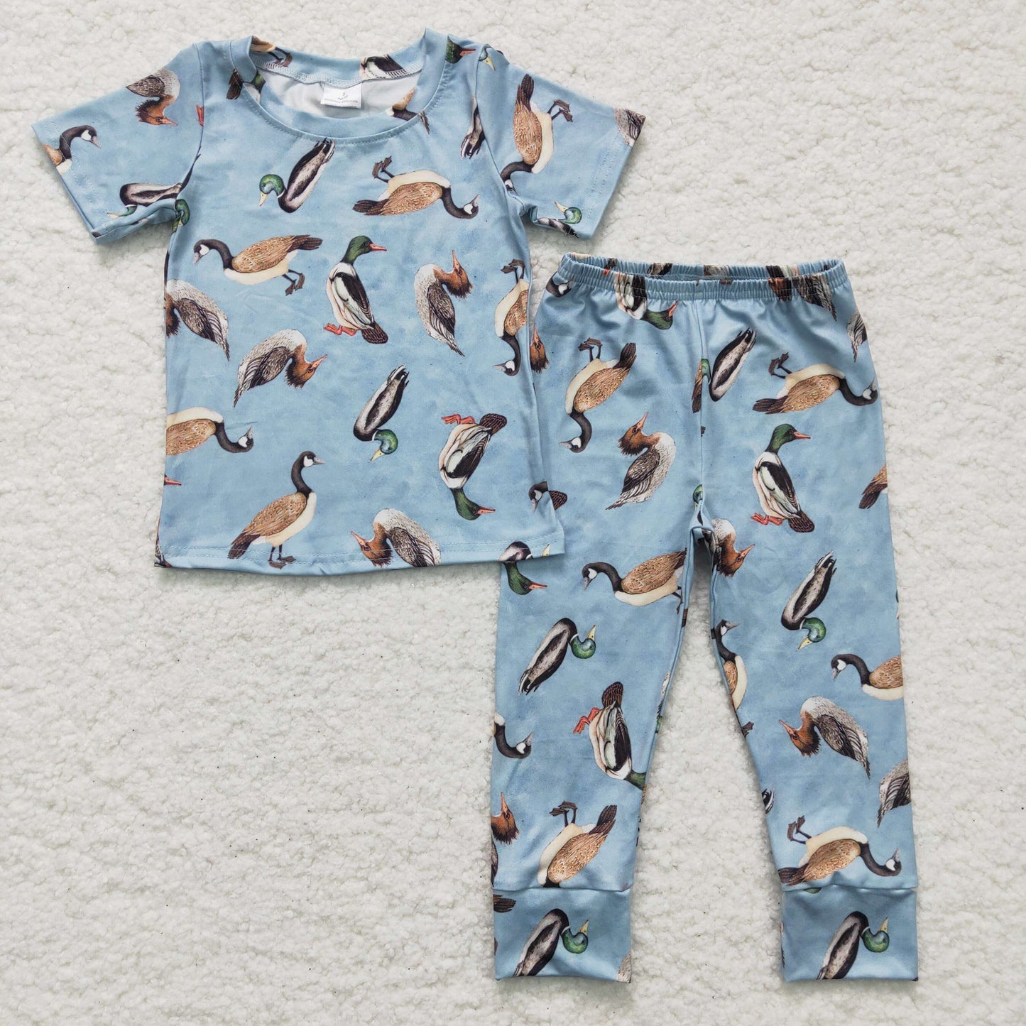 Baby Boys Ducks Top Pant Western Pajamas Set