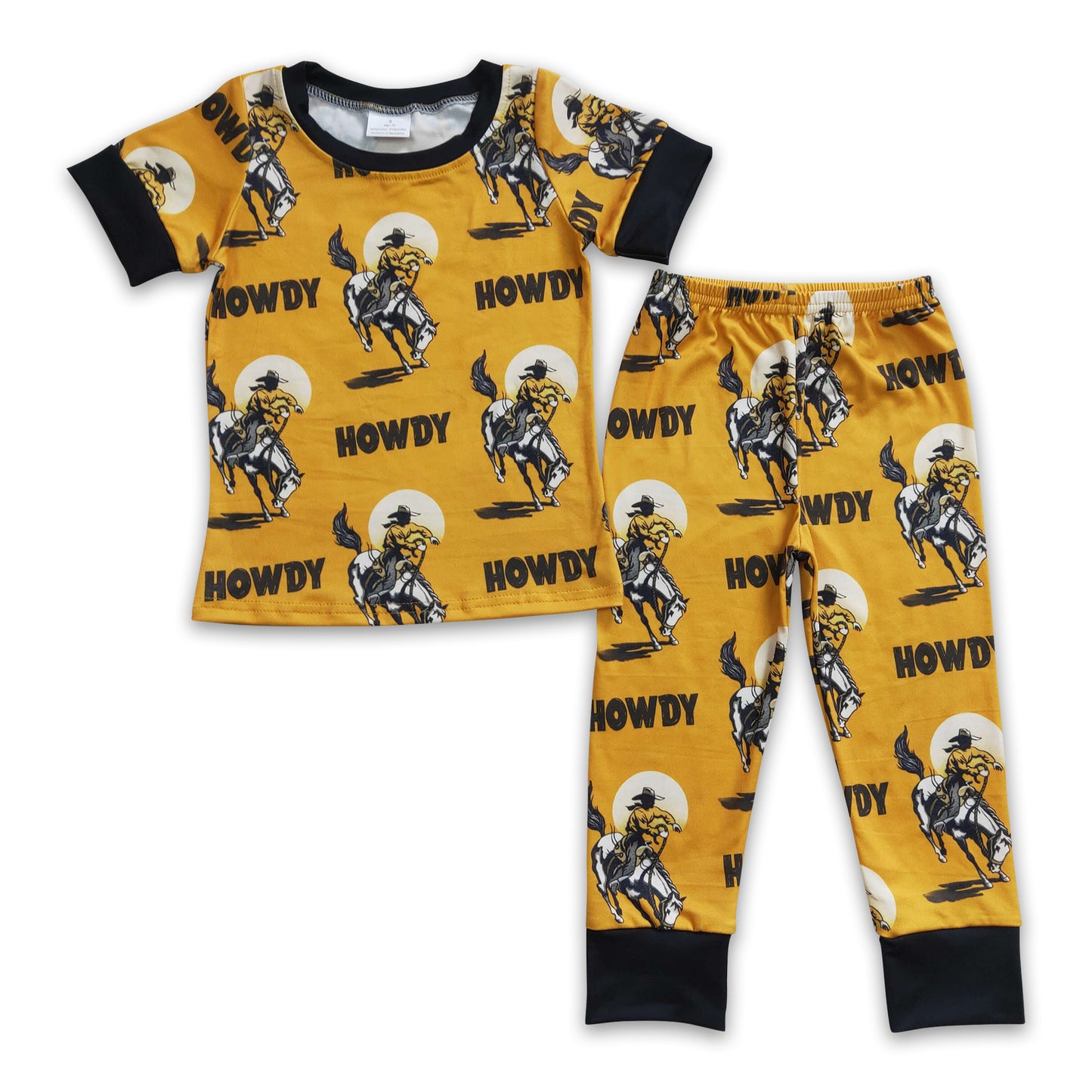 Western Boys Short Sleeve Pajama Set on Sale $5.5