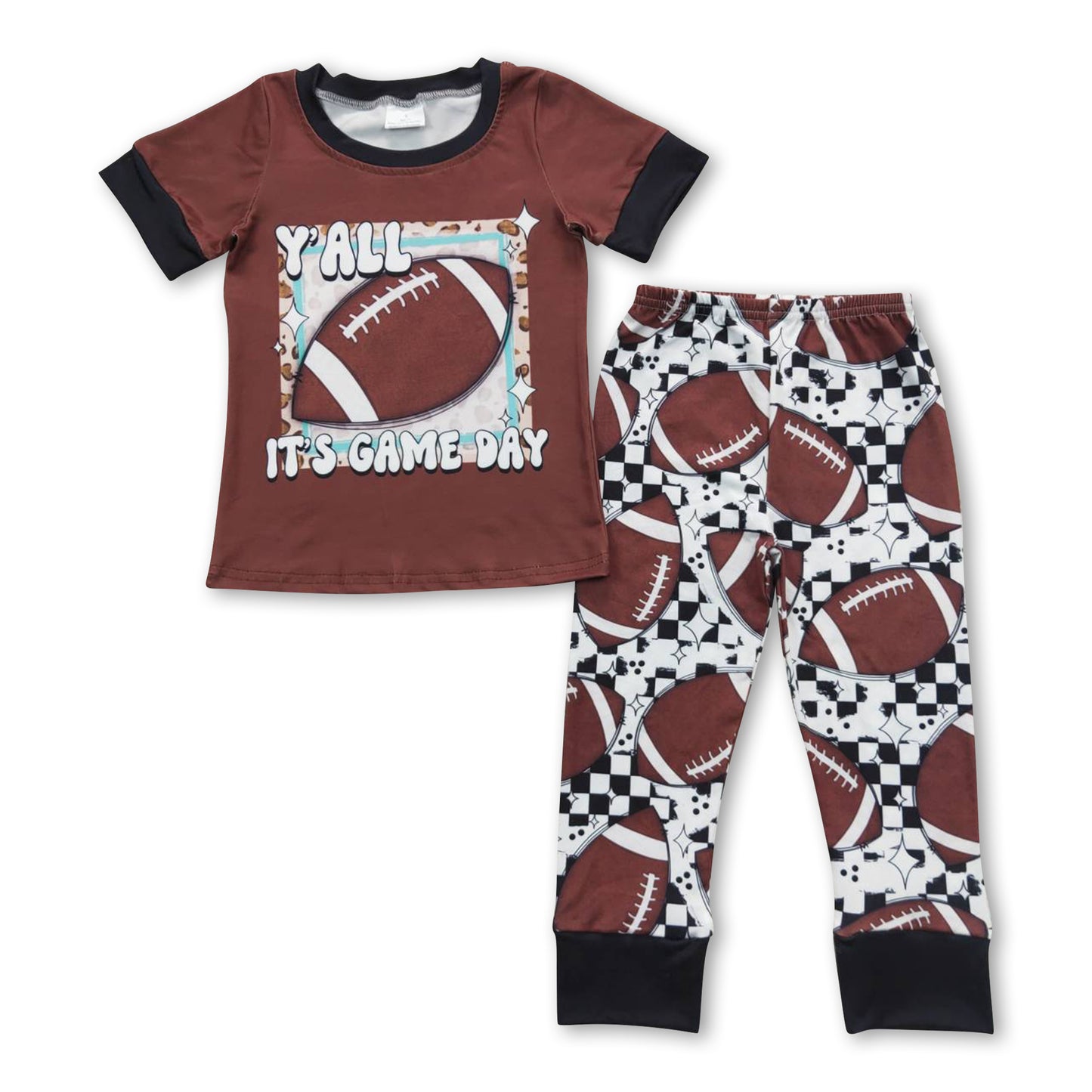 Western Boys Short Sleeve Pajama Set on Sale $5.5