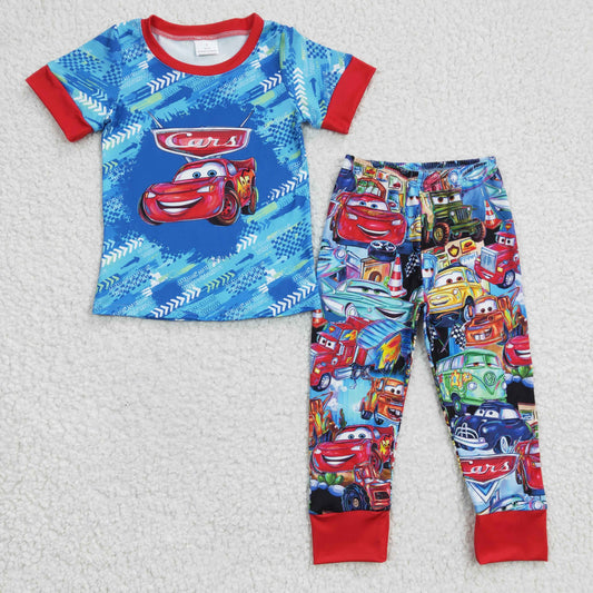 Baby Boys Cartoon Car Pants Outfit