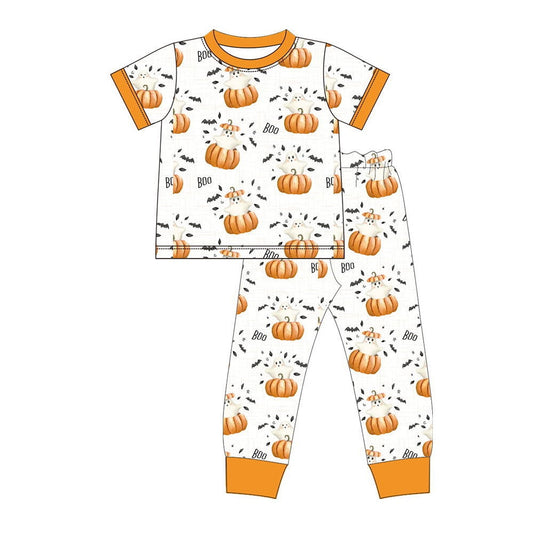 Baby Boys Halloween Boo Pumpkin Pajama Set Pre-order