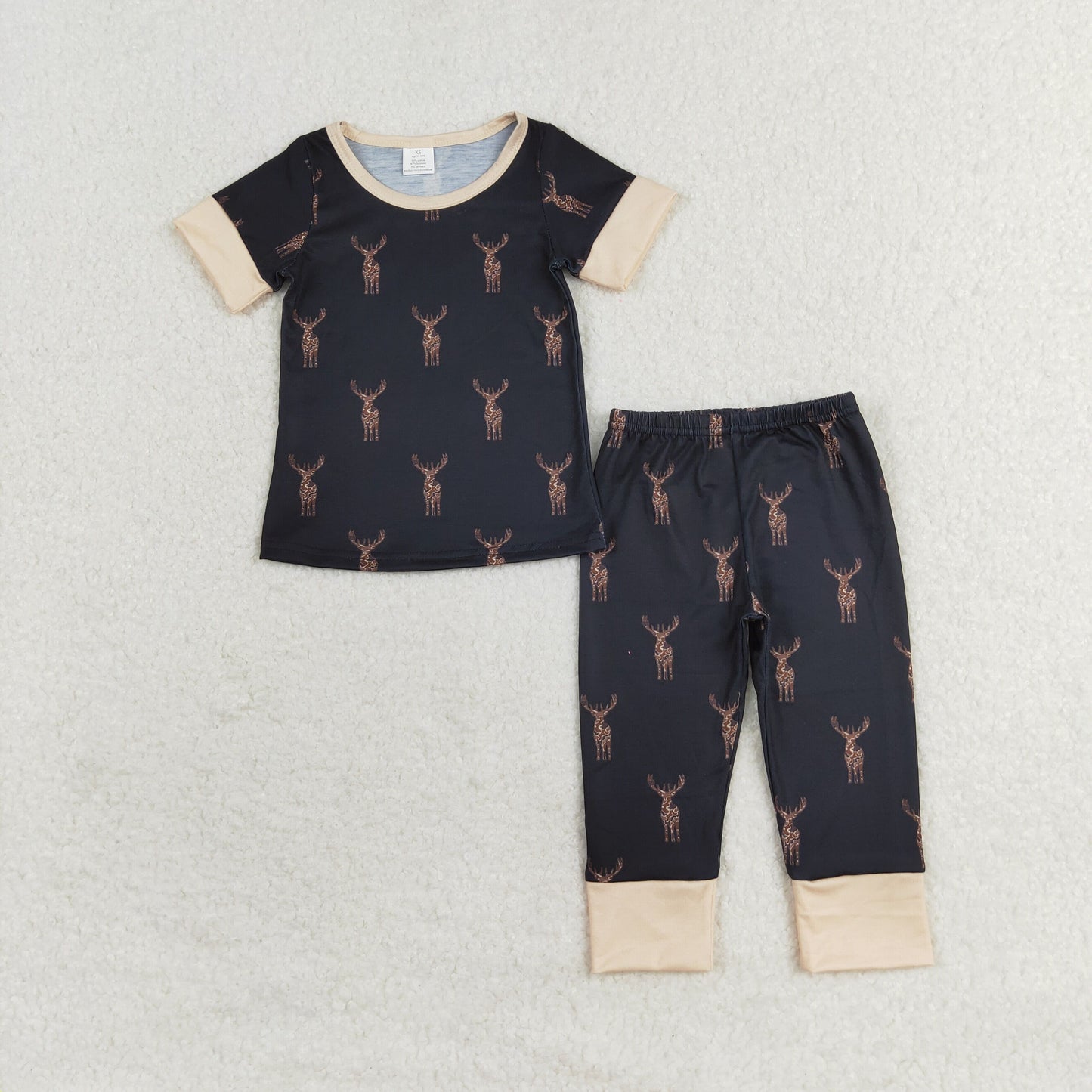 Baby Boys Brother Wild Deer Sleeping Wear Pajama and Romper