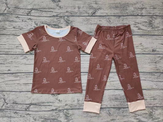 Baby Boys Mallard Brown Color Pajama Set Pre-order