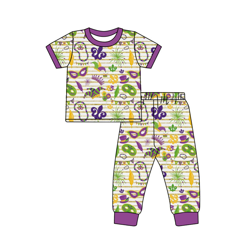 Baby Boys Mardi Gras Pajama Set Pre-order