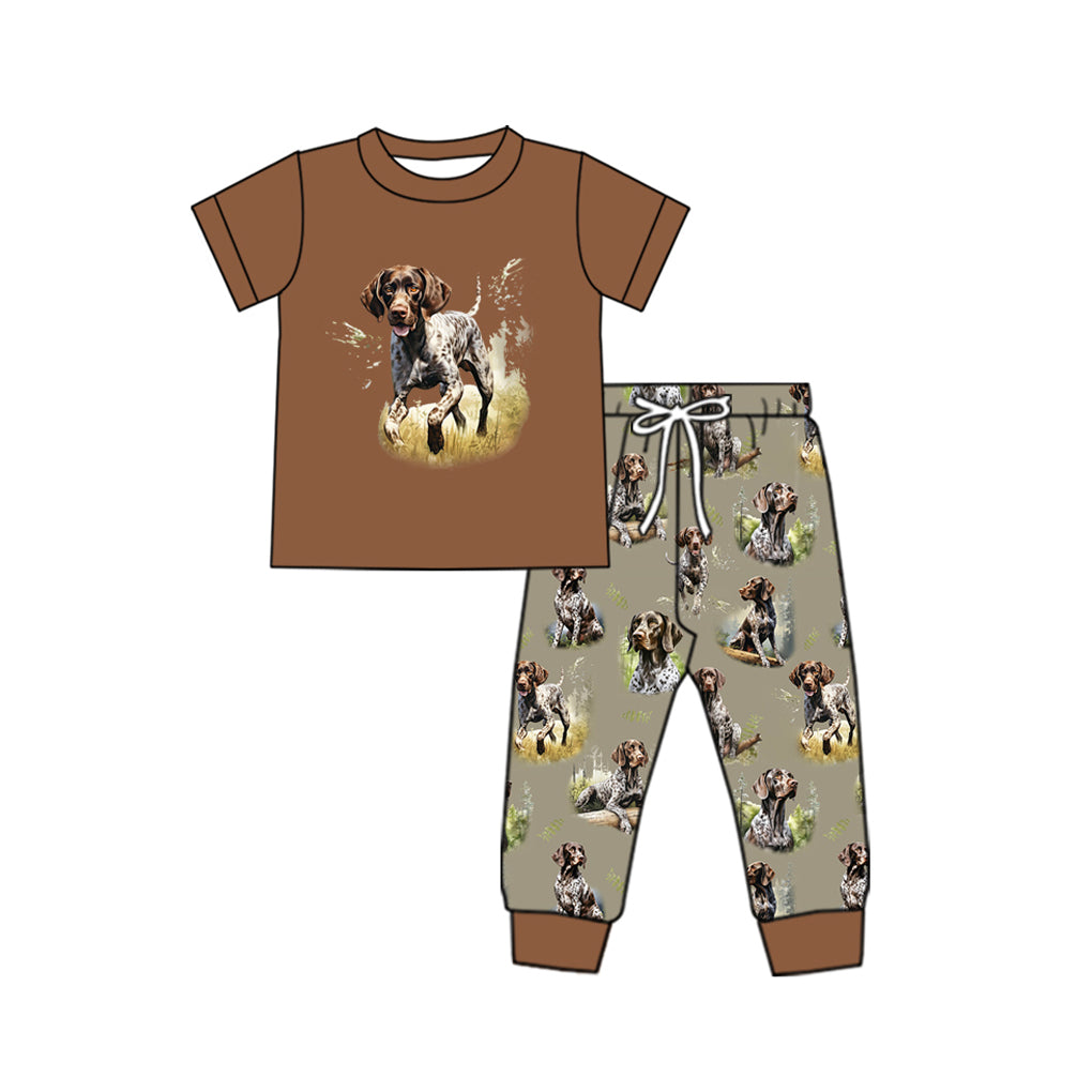 Toddler Baby Boys Hunting Dog Pants Outfit