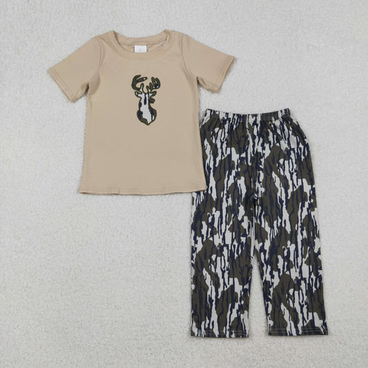 BSPO0582 Baby Boys Hunting Deer Camo Pants Outfit Preorder