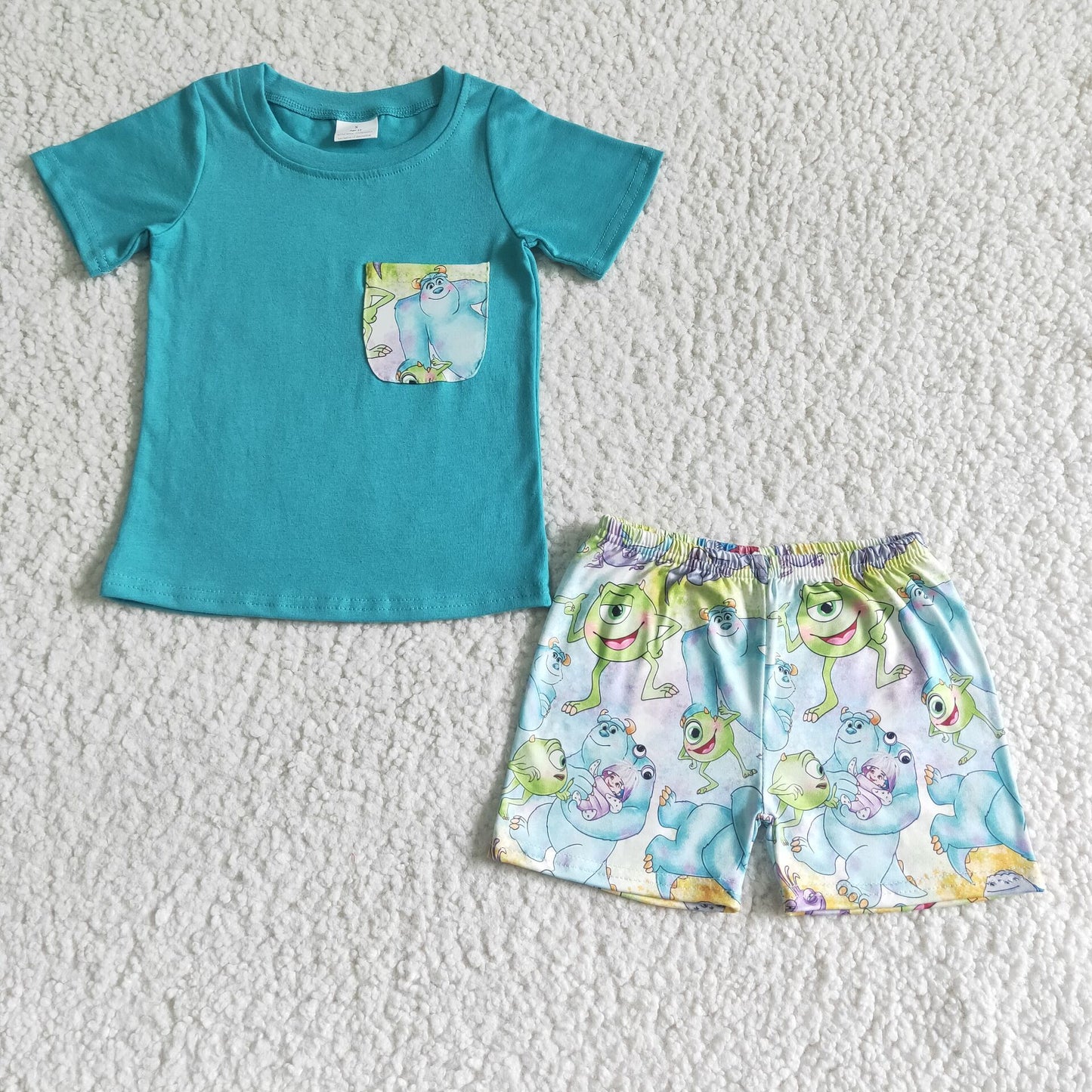 Summer Baby Girls Cartoon Outfit