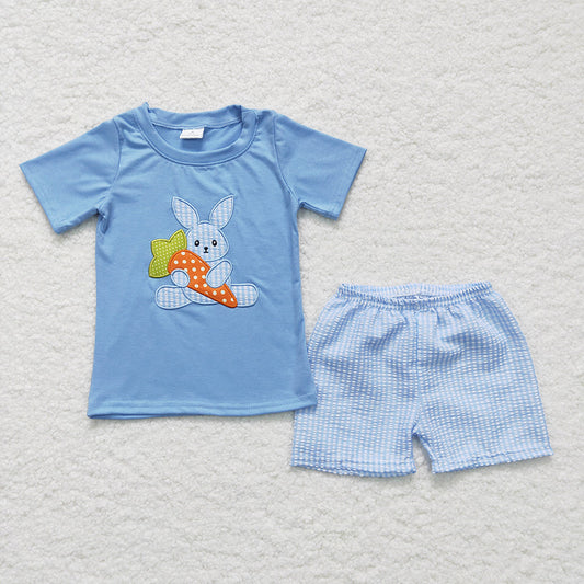 Baby Boys Easter Rabbit Carrot Shorts Set