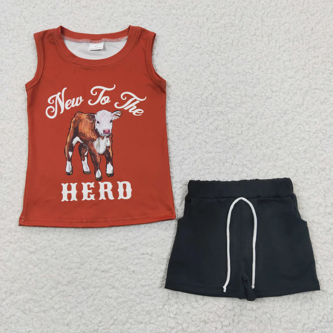 Sibling Toddler Boys Tank Top Shorts Outfit